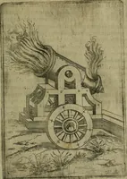 Picture 104 of 137 from Modelles, artifices de fev, et divers instrvmes de gverre : avec les moyes de s'en prevaloir : pour assieger, battre, surprendre, et deffendre toutes places : vtiles et necessaires a touvs cevx qvi fond profession des armes (1598), leaf 158