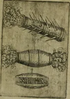 Picture 111 of 137 from Modelles, artifices de fev, et divers instrvmes de gverre : avec les moyes de s'en prevaloir : pour assieger, battre, surprendre, et deffendre toutes places : vtiles et necessaires a touvs cevx qvi fond profession des armes (1598), leaf 170