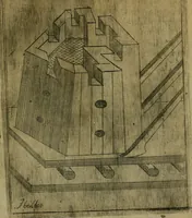 Picture 17 of 137 from Modelles, artifices de fev, et divers instrvmes de gverre : avec les moyes de s'en prevaloir : pour assieger, battre, surprendre, et deffendre toutes places : vtiles et necessaires a touvs cevx qvi fond profession des armes (1598), leaf 32