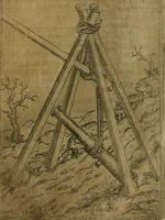An illustration from Modelles, artifices de fev, et divers instrvmes de gverre : avec les moyes de s'en prevaloir : pour assieger, battre, surprendre, et deffendre toutes places : vtiles et necessaires a touvs cevx qvi fond profession des armes (1598)