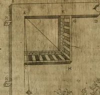 Picture 38 of 137 from Modelles, artifices de fev, et divers instrvmes de gverre : avec les moyes de s'en prevaloir : pour assieger, battre, surprendre, et deffendre toutes places : vtiles et necessaires a touvs cevx qvi fond profession des armes (1598), leaf 65