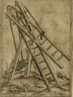 Picture 43 of 137 from Modelles, artifices de fev, et divers instrvmes de gverre : avec les moyes de s'en prevaloir : pour assieger, battre, surprendre, et deffendre toutes places : vtiles et necessaires a touvs cevx qvi fond profession des armes (1598), leaf 71