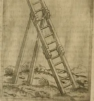 An illustration from Modelles, artifices de fev, et divers instrvmes de gverre : avec les moyes de s'en prevaloir : pour assieger, battre, surprendre, et deffendre toutes places : vtiles et necessaires a touvs cevx qvi fond profession des armes (1598)