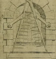 Picture 54 of 137 from Modelles, artifices de fev, et divers instrvmes de gverre : avec les moyes de s'en prevaloir : pour assieger, battre, surprendre, et deffendre toutes places : vtiles et necessaires a touvs cevx qvi fond profession des armes (1598), leaf 86