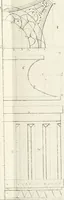 An illustration from Modell- und Zeichnungsbuch für Ebenisten, Tischer, Tapezirer und Stuhlmacher : und sonst für jeden Liebhaber des guten Geschmacks bey Möblirung und Einrichtung der Putz- und Prachtzimmer (1794)