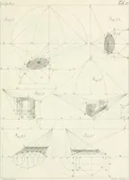 An illustration from Modell- und Zeichnungsbuch für Ebenisten, Tischer, Tapezirer und Stuhlmacher : und sonst für jeden Liebhaber des guten Geschmacks bey Möblirung und Einrichtung der Putz- und Prachtzimmer (1794)