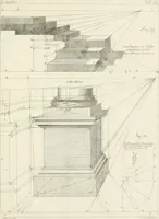 An illustration from Modell- und Zeichnungsbuch für Ebenisten, Tischer, Tapezirer und Stuhlmacher : und sonst für jeden Liebhaber des guten Geschmacks bey Möblirung und Einrichtung der Putz- und Prachtzimmer (1794)