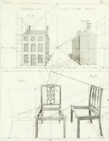 An illustration from Modell- und Zeichnungsbuch für Ebenisten, Tischer, Tapezirer und Stuhlmacher : und sonst für jeden Liebhaber des guten Geschmacks bey Möblirung und Einrichtung der Putz- und Prachtzimmer (1794)