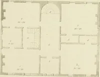 An illustration from The modern architect : or, Every carpenter his own master ; embracing plans, elevations, specifications, framing, etc., for private houses, classic dwellings, churches, &c. to which is added a new system of stair-building (1854)