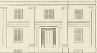 An illustration from The modern architect : or, Every carpenter his own master ; embracing plans, elevations, specifications, framing, etc., for private houses, classic dwellings, churches, &c. to which is added a new system of stair-building (1854)
