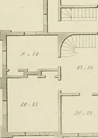 An illustration from The modern architect : or, Every carpenter his own master ; embracing plans, elevations, specifications, framing, etc., for private houses, classic dwellings, churches, &c. to which is added a new system of stair-building (1854)