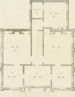 An illustration from The modern architect : or, Every carpenter his own master ; embracing plans, elevations, specifications, framing, etc., for private houses, classic dwellings, churches, &c. to which is added a new system of stair-building (1854)