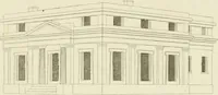 An illustration from The modern architect : or, Every carpenter his own master ; embracing plans, elevations, specifications, framing, etc., for private houses, classic dwellings, churches, &c. to which is added a new system of stair-building (1854)