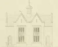 An illustration from The modern architect : or, Every carpenter his own master ; embracing plans, elevations, specifications, framing, etc., for private houses, classic dwellings, churches, &c. to which is added a new system of stair-building (1854)