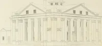 An illustration from The modern architect : or, Every carpenter his own master ; embracing plans, elevations, specifications, framing, etc., for private houses, classic dwellings, churches, &c. to which is added a new system of stair-building (1854)