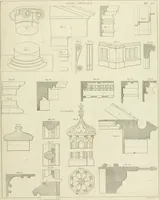 An illustration from The modern architect : or, Every carpenter his own master ; embracing plans, elevations, specifications, framing, etc., for private houses, classic dwellings, churches, &c. to which is added a new system of stair-building (1854)