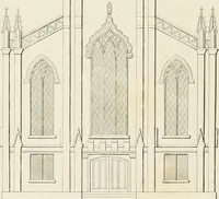 An illustration from The modern architect : or, Every carpenter his own master ; embracing plans, elevations, specifications, framing, etc., for private houses, classic dwellings, churches, &c. to which is added a new system of stair-building (1854)