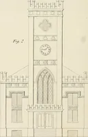 An illustration from The modern architect : or, Every carpenter his own master ; embracing plans, elevations, specifications, framing, etc., for private houses, classic dwellings, churches, &c. to which is added a new system of stair-building (1854)