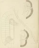 An illustration from The modern architect : or, Every carpenter his own master ; embracing plans, elevations, specifications, framing, etc., for private houses, classic dwellings, churches, &c. to which is added a new system of stair-building (1854)