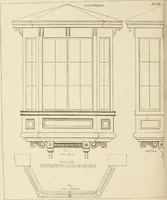 An illustration from The modern architect : or, Every carpenter his own master ; embracing plans, elevations, specifications, framing, etc., for private houses, classic dwellings, churches, &c. to which is added a new system of stair-building (1854)