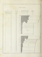 An illustration from The modern architect, or, Every carpenter his own master : embracing plans, elevations, specifications, framing, etc., for private houses, classic dwellings, churches, &c., to which added the new system of stair-building (1855)