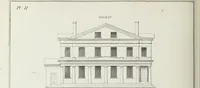 An illustration from The modern architect, or, Every carpenter his own master : embracing plans, elevations, specifications, framing, etc., for private houses, classic dwellings, churches, &c., to which added the new system of stair-building (1855)