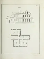 An illustration from The modern architect, or, Every carpenter his own master : embracing plans, elevations, specifications, framing, etc., for private houses, classic dwellings, churches, &c., to which added the new system of stair-building (1855)