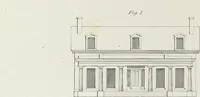 An illustration from The modern architect, or, Every carpenter his own master : embracing plans, elevations, specifications, framing, etc., for private houses, classic dwellings, churches, &c., to which added the new system of stair-building (1855)