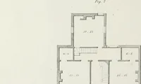An illustration from The modern architect, or, Every carpenter his own master : embracing plans, elevations, specifications, framing, etc., for private houses, classic dwellings, churches, &c., to which added the new system of stair-building (1855)