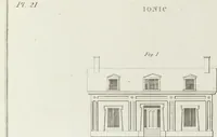An illustration from The modern architect, or, Every carpenter his own master : embracing plans, elevations, specifications, framing, etc., for private houses, classic dwellings, churches, &c., to which added the new system of stair-building (1855)
