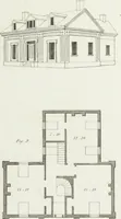 An illustration from The modern architect, or, Every carpenter his own master : embracing plans, elevations, specifications, framing, etc., for private houses, classic dwellings, churches, &c., to which added the new system of stair-building (1855)
