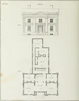 An illustration from The modern architect, or, Every carpenter his own master : embracing plans, elevations, specifications, framing, etc., for private houses, classic dwellings, churches, &c., to which added the new system of stair-building (1855)