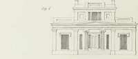 An illustration from The modern architect, or, Every carpenter his own master : embracing plans, elevations, specifications, framing, etc., for private houses, classic dwellings, churches, &c., to which added the new system of stair-building (1855)