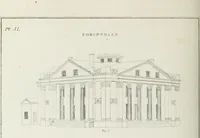 An illustration from The modern architect, or, Every carpenter his own master : embracing plans, elevations, specifications, framing, etc., for private houses, classic dwellings, churches, &c., to which added the new system of stair-building (1855)