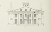 An illustration from The modern architect, or, Every carpenter his own master : embracing plans, elevations, specifications, framing, etc., for private houses, classic dwellings, churches, &c., to which added the new system of stair-building (1855)