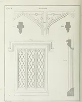 An illustration from The modern architect, or, Every carpenter his own master : embracing plans, elevations, specifications, framing, etc., for private houses, classic dwellings, churches, &c., to which added the new system of stair-building (1855)