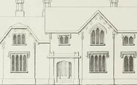 An illustration from The modern architect, or, Every carpenter his own master : embracing plans, elevations, specifications, framing, etc., for private houses, classic dwellings, churches, &c., to which added the new system of stair-building (1855)