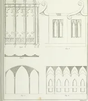 An illustration from The modern architect, or, Every carpenter his own master : embracing plans, elevations, specifications, framing, etc., for private houses, classic dwellings, churches, &c., to which added the new system of stair-building (1855)