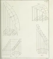 An illustration from The modern architect, or, Every carpenter his own master : embracing plans, elevations, specifications, framing, etc., for private houses, classic dwellings, churches, &c., to which added the new system of stair-building (1855)