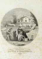 An illustration from The modern architect, or, Every carpenter his own master : embracing plans, elevations, specifications, framing, etc., for private houses, classic dwellings, churches, &c., to which added the new system of stair-building (1855)