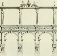 An illustration from The modern builder's assistant, or, A concise epitome of the whole system of architecture : in which the various branches of that excellent study are establish'd on the most familiar principles and rendered adequate to every capacity ... (1757)