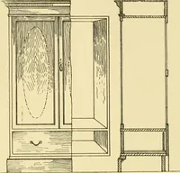 An illustration from Modern cabinet work, furniture & fitments; an account of the theory & practice in the production of all kinds of cabinet work & furniture with chapters on the growth and progress of design and construction; illustrated by over 1000 practical workshop drawings, photographs & original designs (1922)