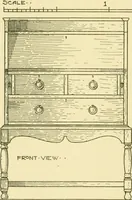 An illustration from Modern cabinet work, furniture & fitments; an account of the theory & practice in the production of all kinds of cabinet work & furniture with chapters on the growth and progress of design and construction; illustrated by over 1000 practical workshop drawings, photographs & original designs (1922)