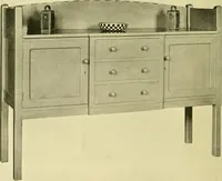 An illustration from Modern cabinet work, furniture & fitments; an account of the theory & practice in the production of all kinds of cabinet work & furniture with chapters on the growth and progress of design and construction; illustrated by over 1000 practical workshop drawings, photographs & original designs (1922)