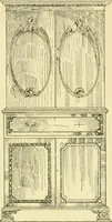 An illustration from Modern cabinet work, furniture & fitments; an account of the theory & practice in the production of all kinds of cabinet work & furniture with chapters on the growth and progress of design and construction; illustrated by over 1000 practical workshop drawings, photographs & original designs (1922)