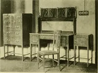 An illustration from Modern cabinet work, furniture & fitments; an account of the theory & practice in the production of all kinds of cabinet work & furniture with chapters on the growth and progress of design and construction; illustrated by over 1000 practical workshop drawings, photographs & original designs (1922)