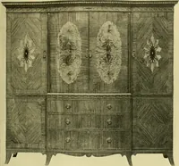 An illustration from Modern cabinet work, furniture & fitments; an account of the theory & practice in the production of all kinds of cabinet work & furniture with chapters on the growth and progress of design and construction; illustrated by over 1000 practical workshop drawings, photographs & original designs (1922)