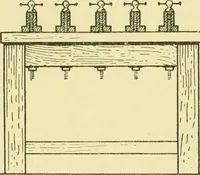 An illustration from Modern cabinet work, furniture & fitments; an account of the theory & practice in the production of all kinds of cabinet work & furniture with chapters on the growth and progress of design and construction; illustrated by over 1000 practical workshop drawings, photographs & original designs (1922)