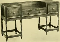 An illustration from Modern cabinet work, furniture & fitments; an account of the theory & practice in the production of all kinds of cabinet work & furniture with chapters on the growth and progress of design and construction; illustrated by over 1000 practical workshop drawings, photographs & original designs (1922)