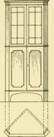 An illustration from Modern cabinet work, furniture & fitments; an account of the theory & practice in the production of all kinds of cabinet work & furniture with chapters on the growth and progress of design and construction; illustrated by over 1000 practical workshop drawings, photographs & original designs (1922)